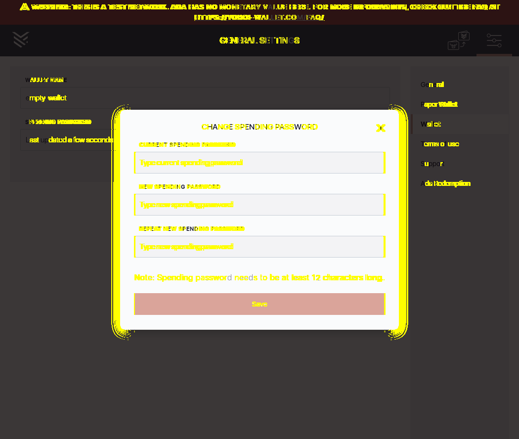 Password should be casesensitive Wallet password changing IT91/5_73-I click on the password label.png