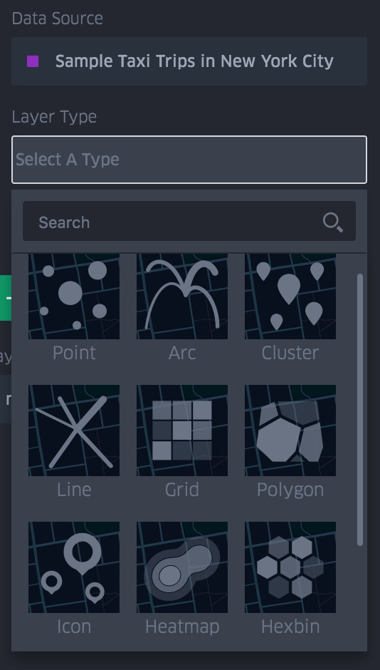 Select layer type