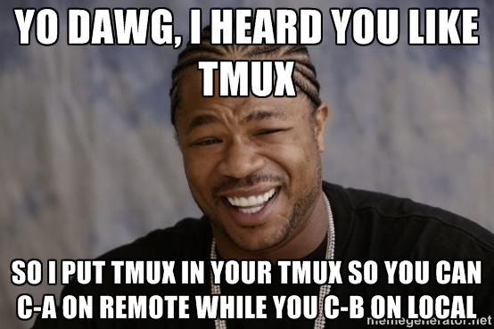 tmux in tmux