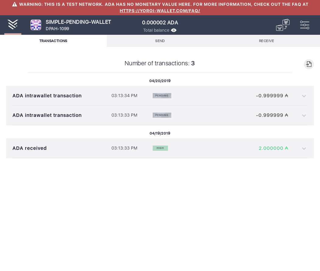 Open the tx history of an already loaded wallet IT105/6_55-I should see that the number of transactions is .png