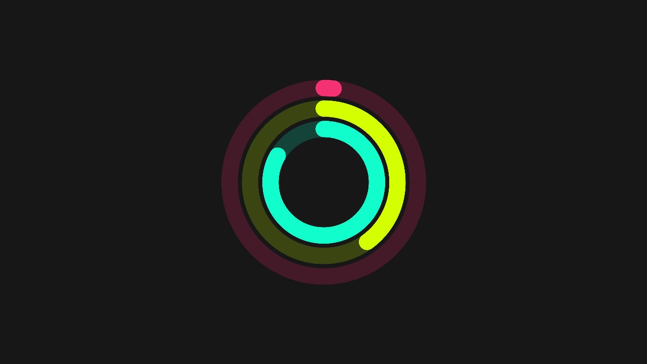 Apple Watch Fitness Clock Canvas