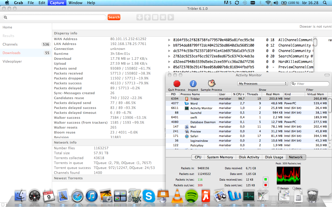 Tribler-6 1-R31883-MAC-98percentCPU-309packetpersec-march2013