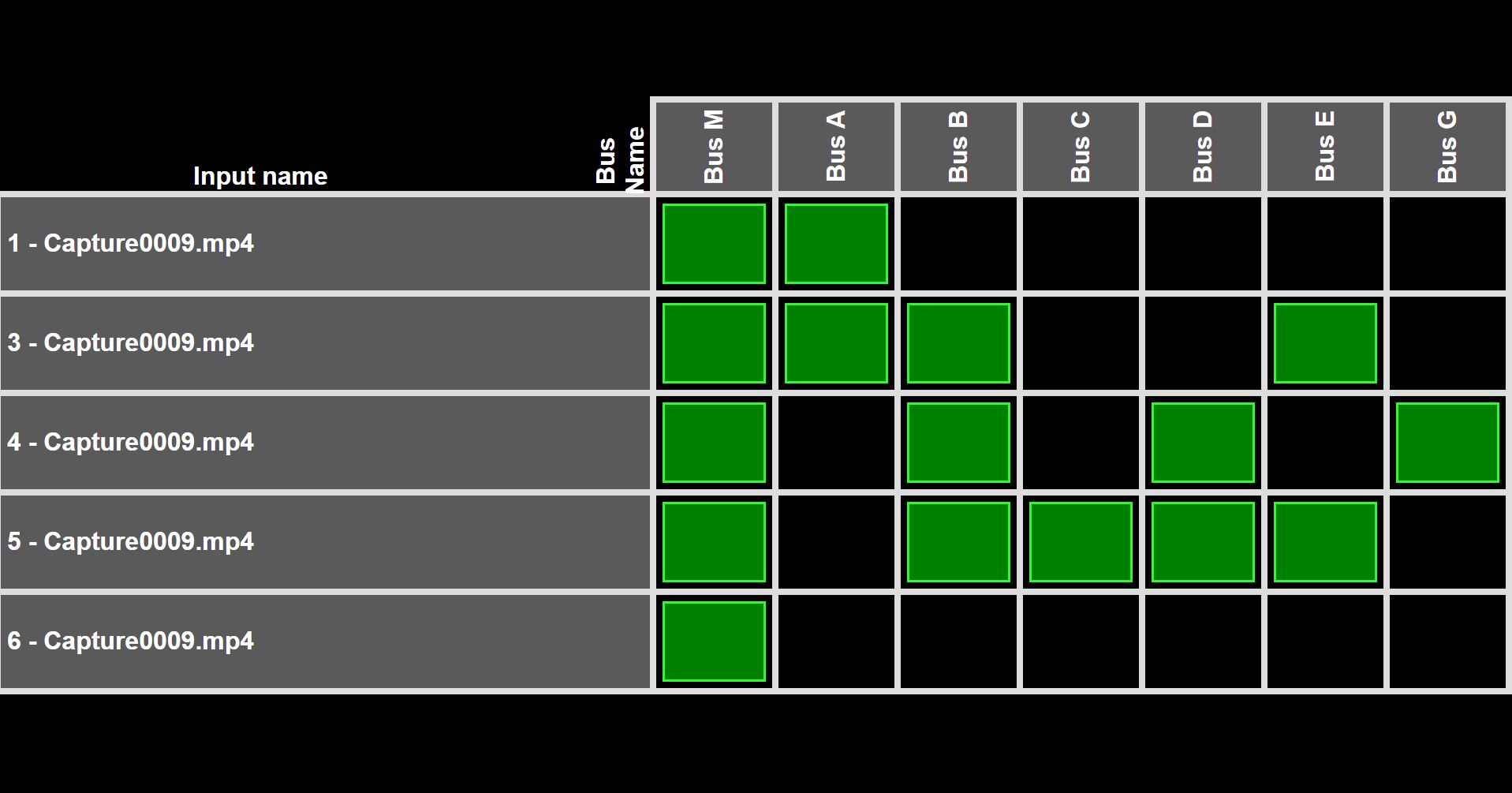 Example output