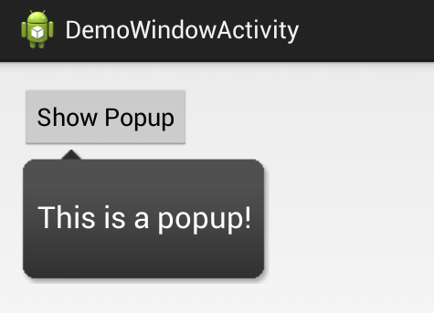 PopupWindow