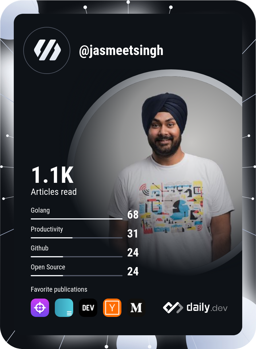 Jasmeet Singh's Dev Card