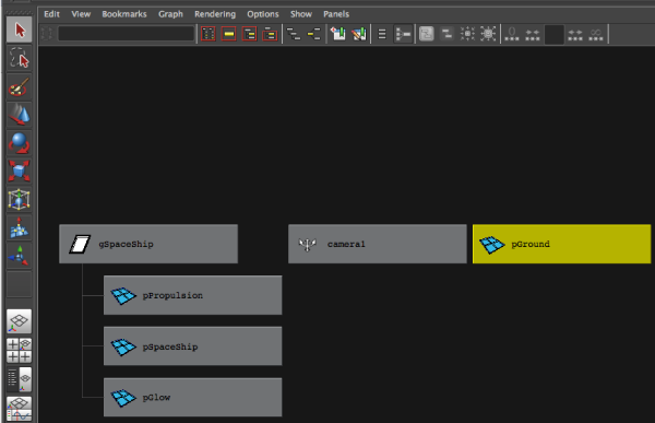 maya scene hierarchy