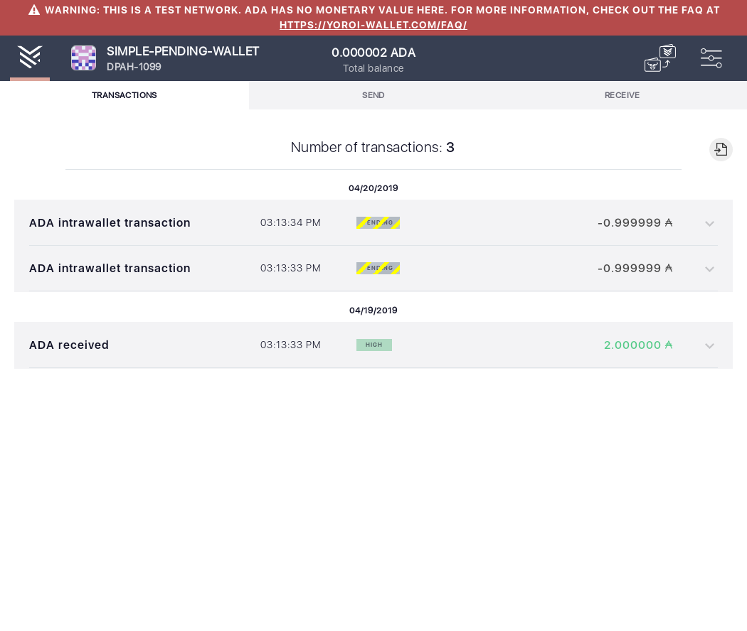 Open the tx history of an already loaded wallet IT105/6_55-I should see that the number of transactions is .png