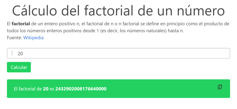 Calcular factorial de un número con JavaScript y WebWorkers