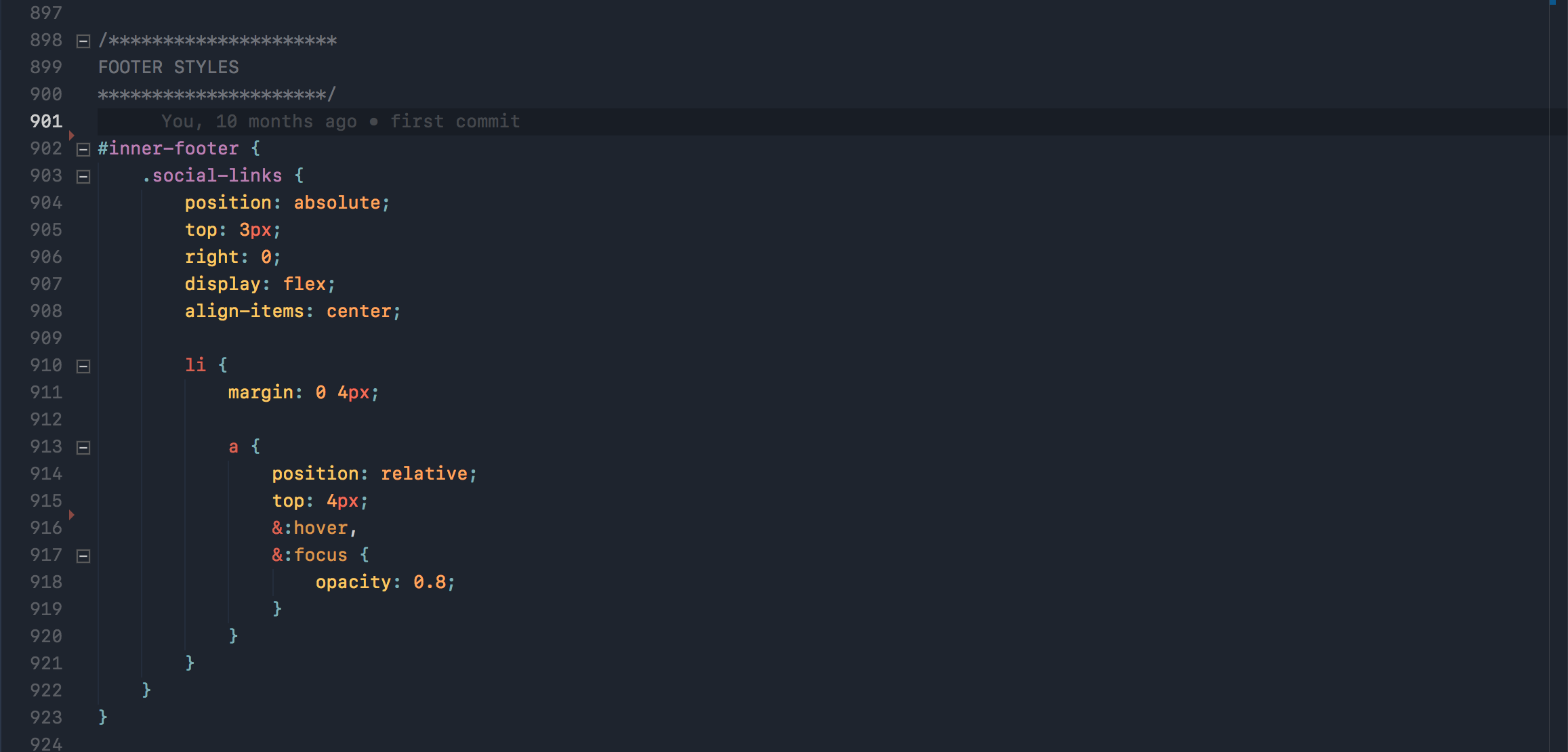 Bio Dark Theme: Sass/SCSS