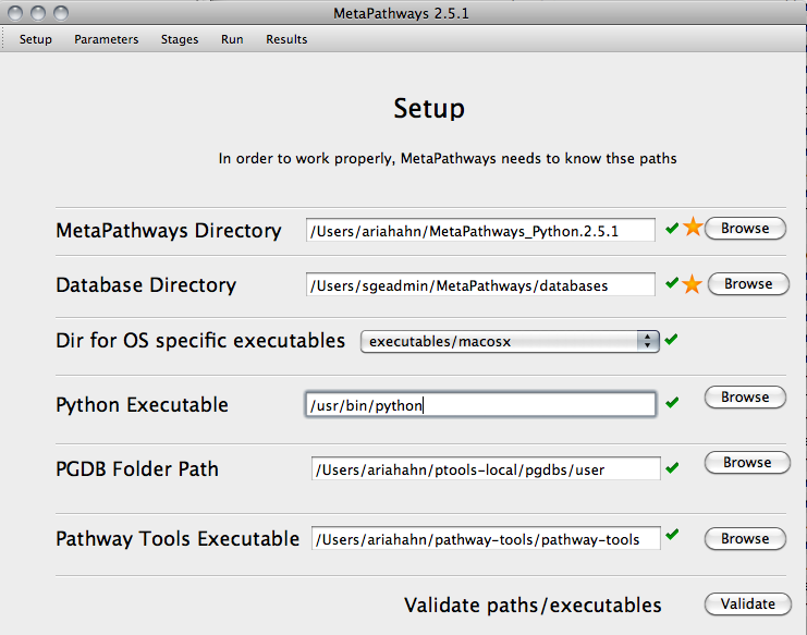 MetaPathways v2.5 Setup