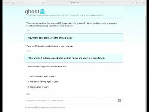 Ghost querying a relational database