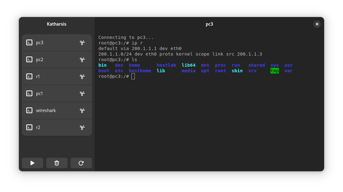 Katharsis when connecting to a device