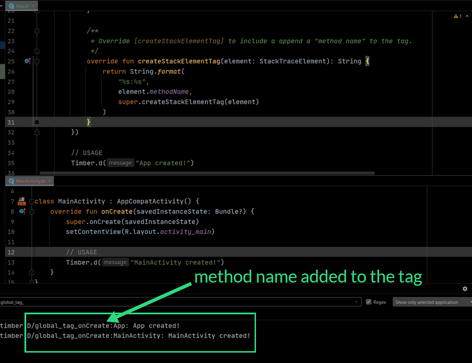 Method Name Timber