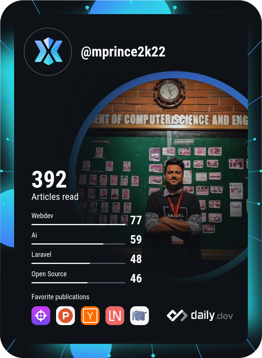 Mohammad Prince's Dev Card