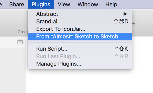 Using sketch plugin