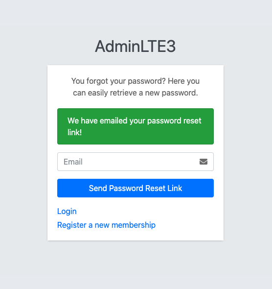 Reset Password Form