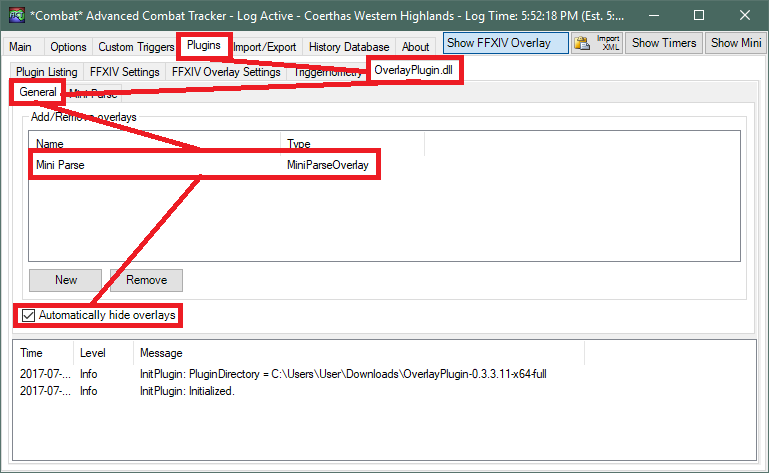 Configuring OverlayPlugin.dll