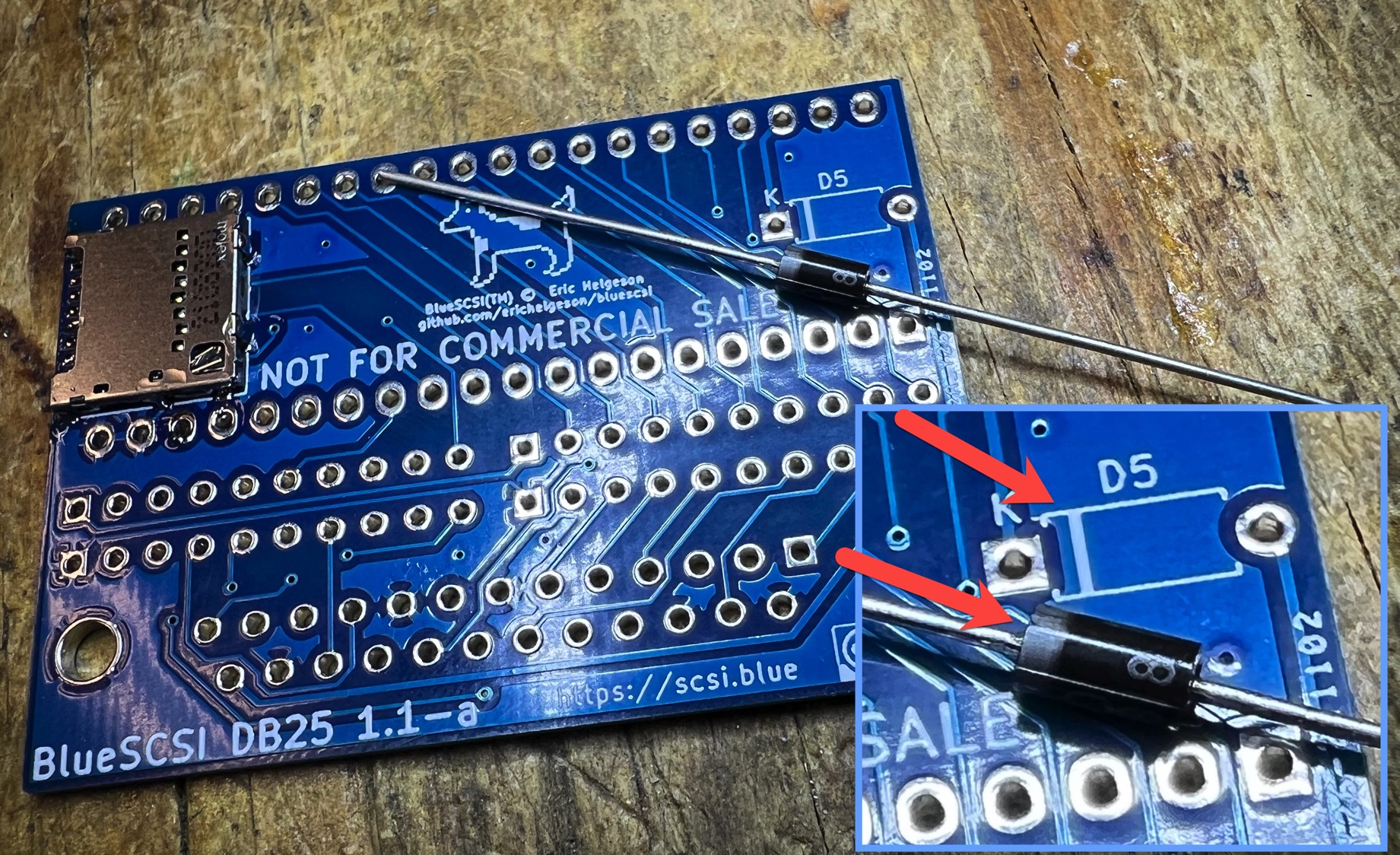 Aligning the diode