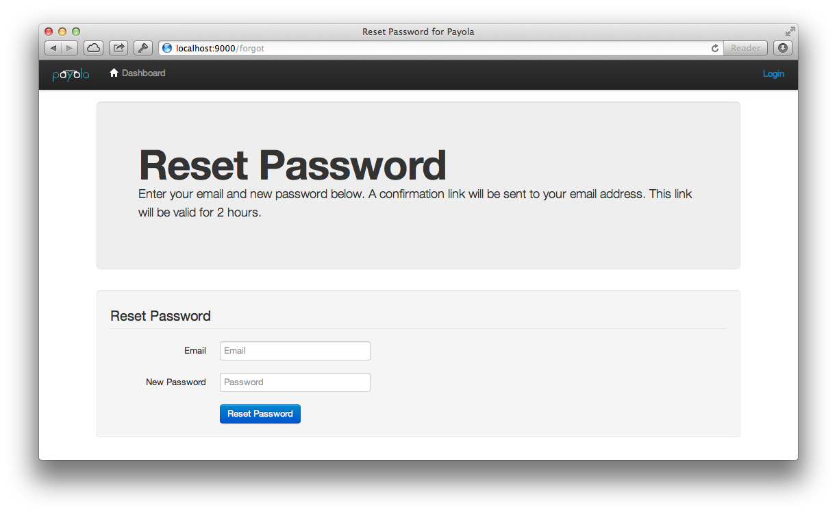 Password Reset