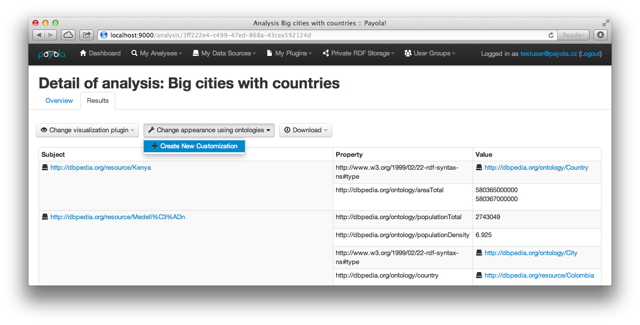 Create Ontology Customization