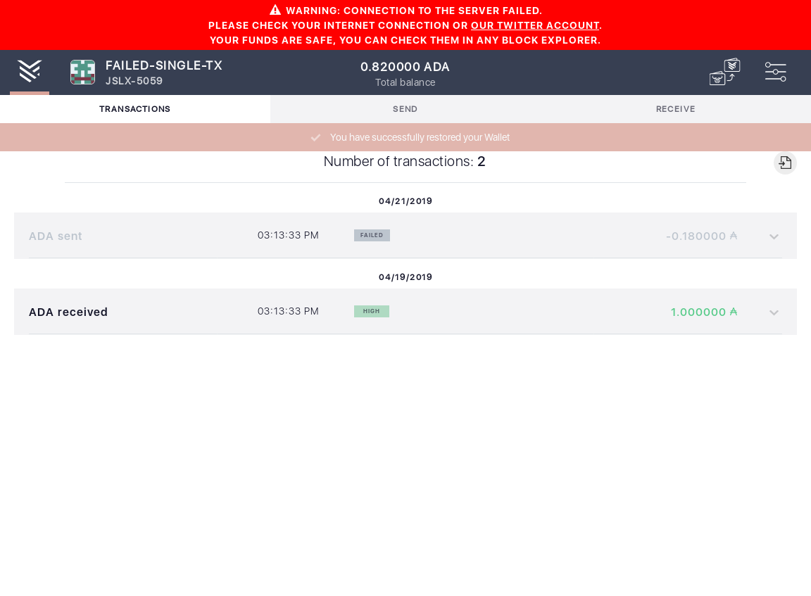 Check content of failed transaction IT58/3_35-I see the transactions summary.png