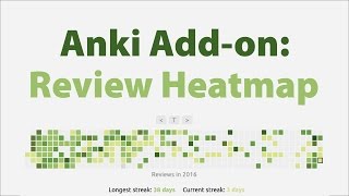 YouTube: Anki add-on: Review Heatmap