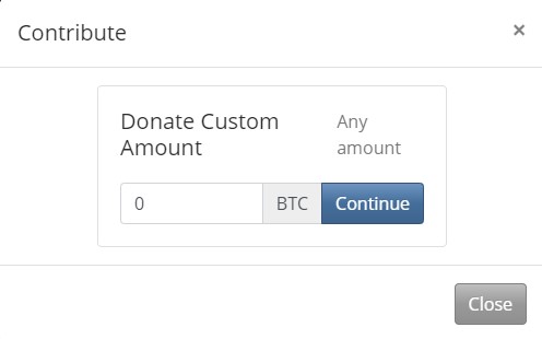 BTCPay Donation Widget