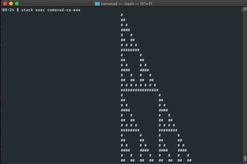 Terminal Sierpinski Triangles example