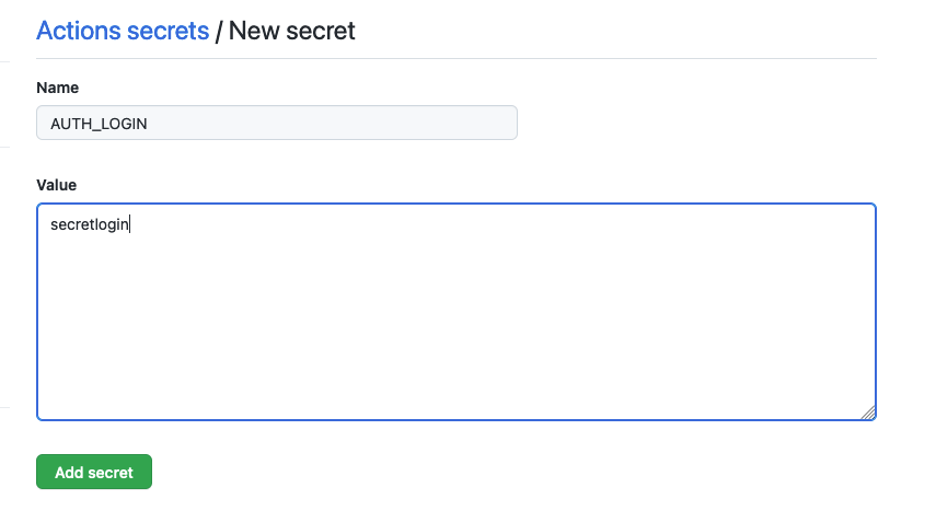 GitHub Secret