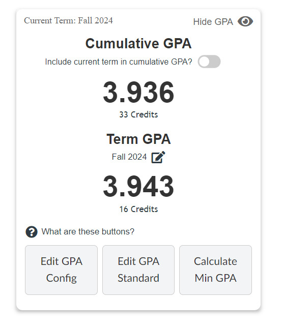 GPA Card