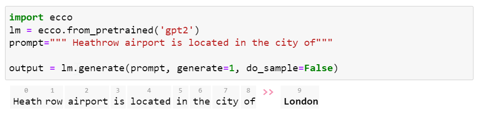 Asking GPT2 where heathrow airport is