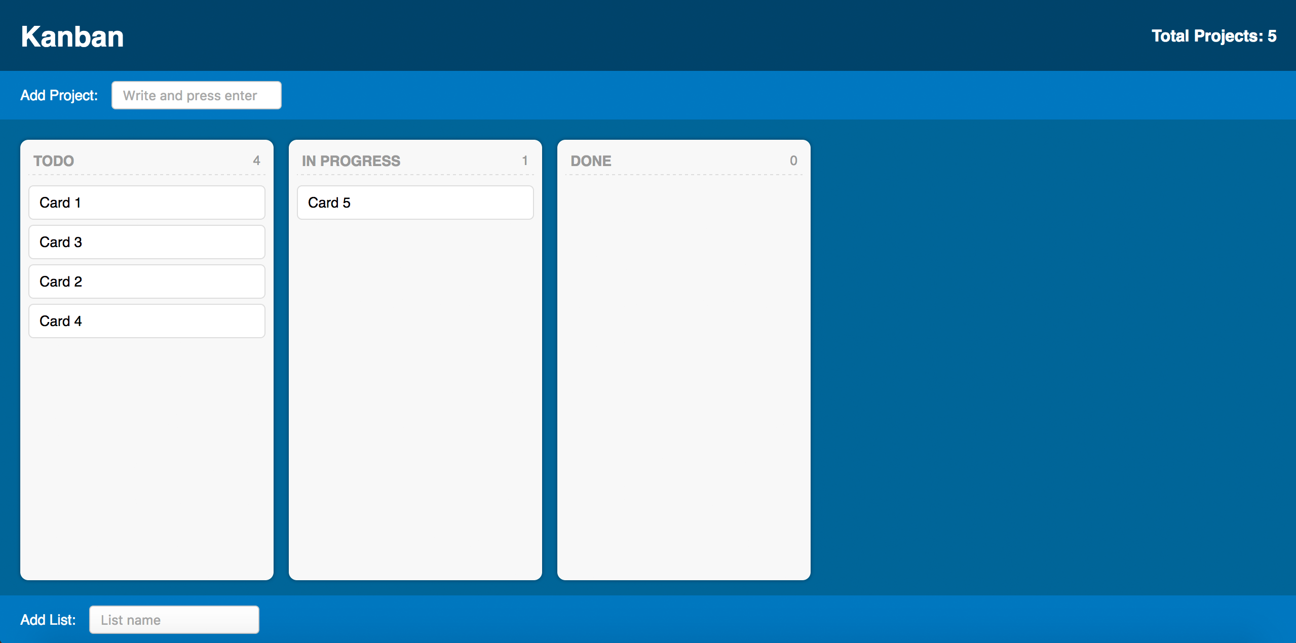 Kanban board