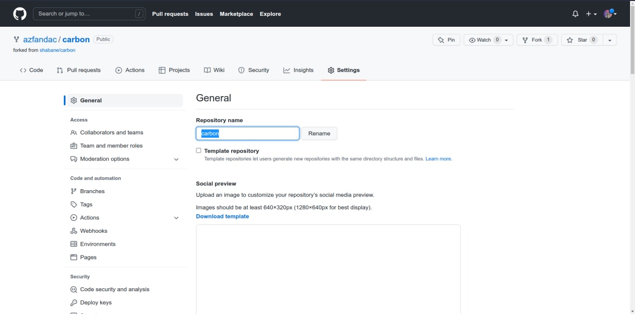 carbon-github-rename-repo