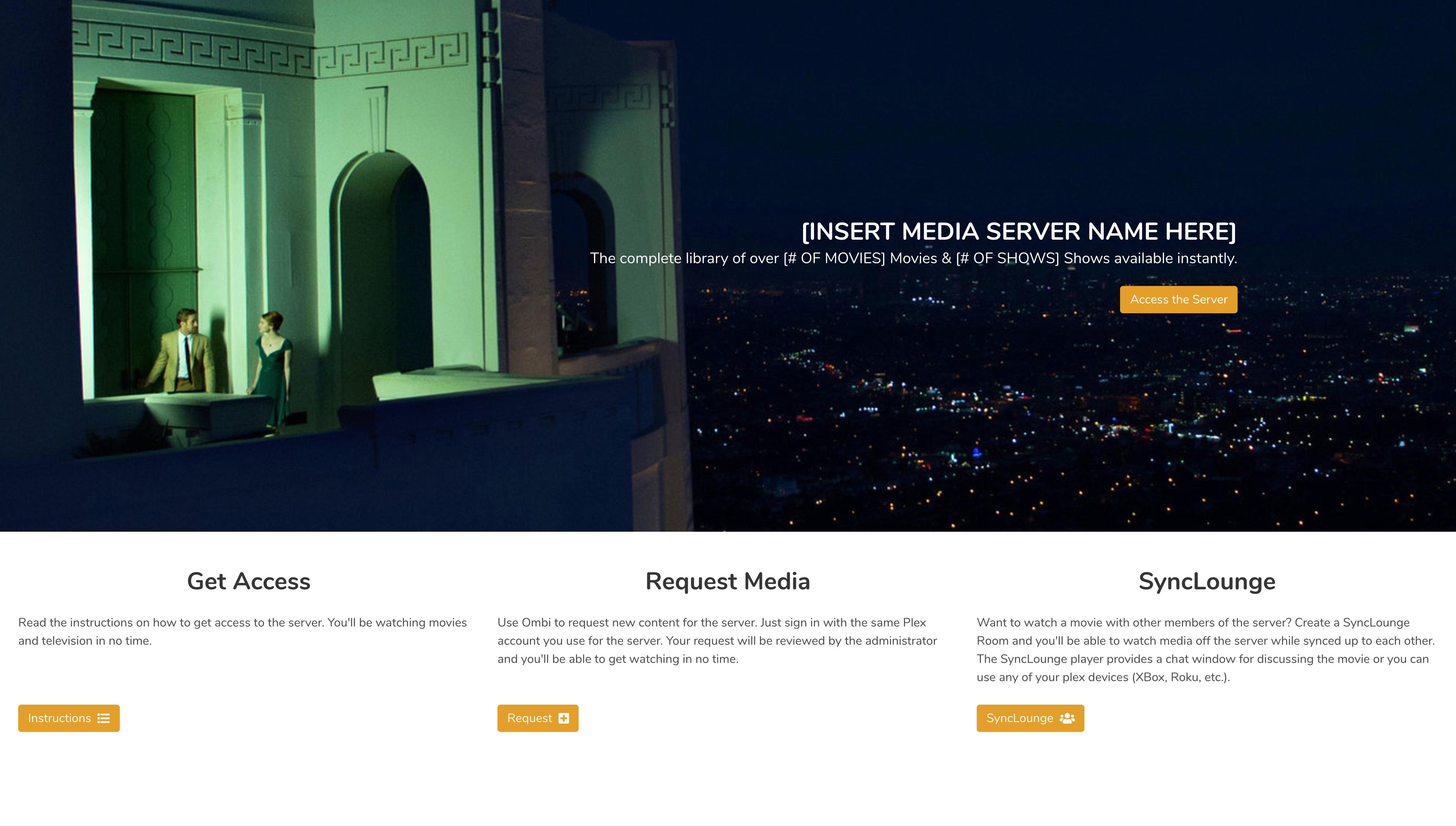 Landing Page Screenshot