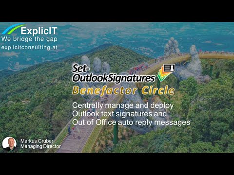 Set-OutlookSignatures demo video