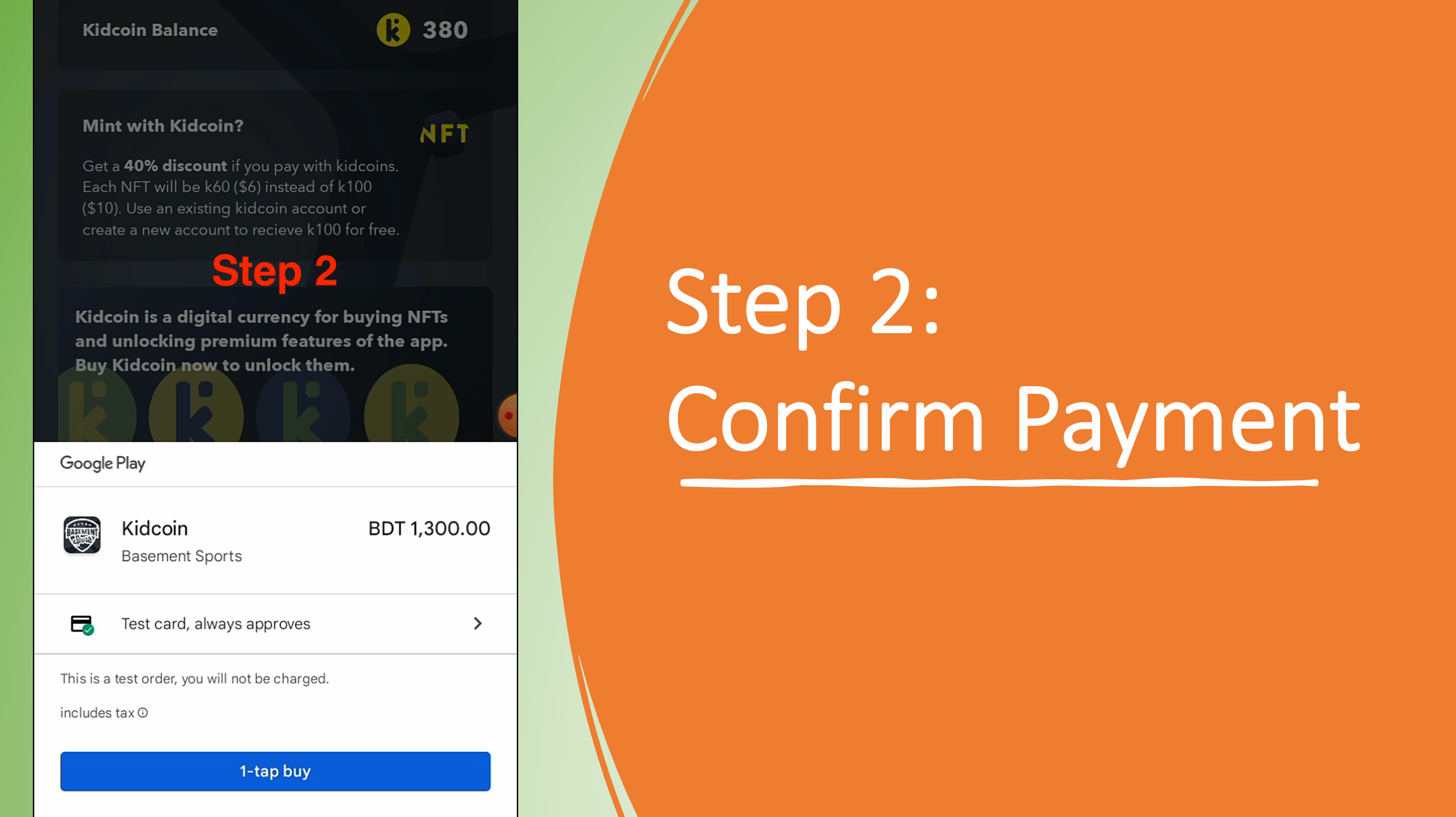 Step 2: Confirm Payment