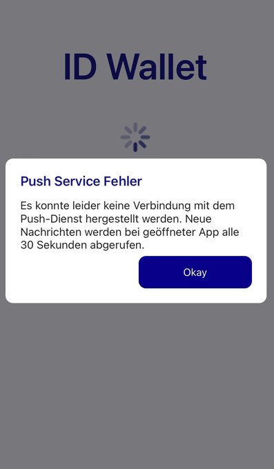 Push Service Fehler