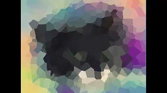 Visualization of KrabCode Voronoi filter on a colorful cat img [600x600]