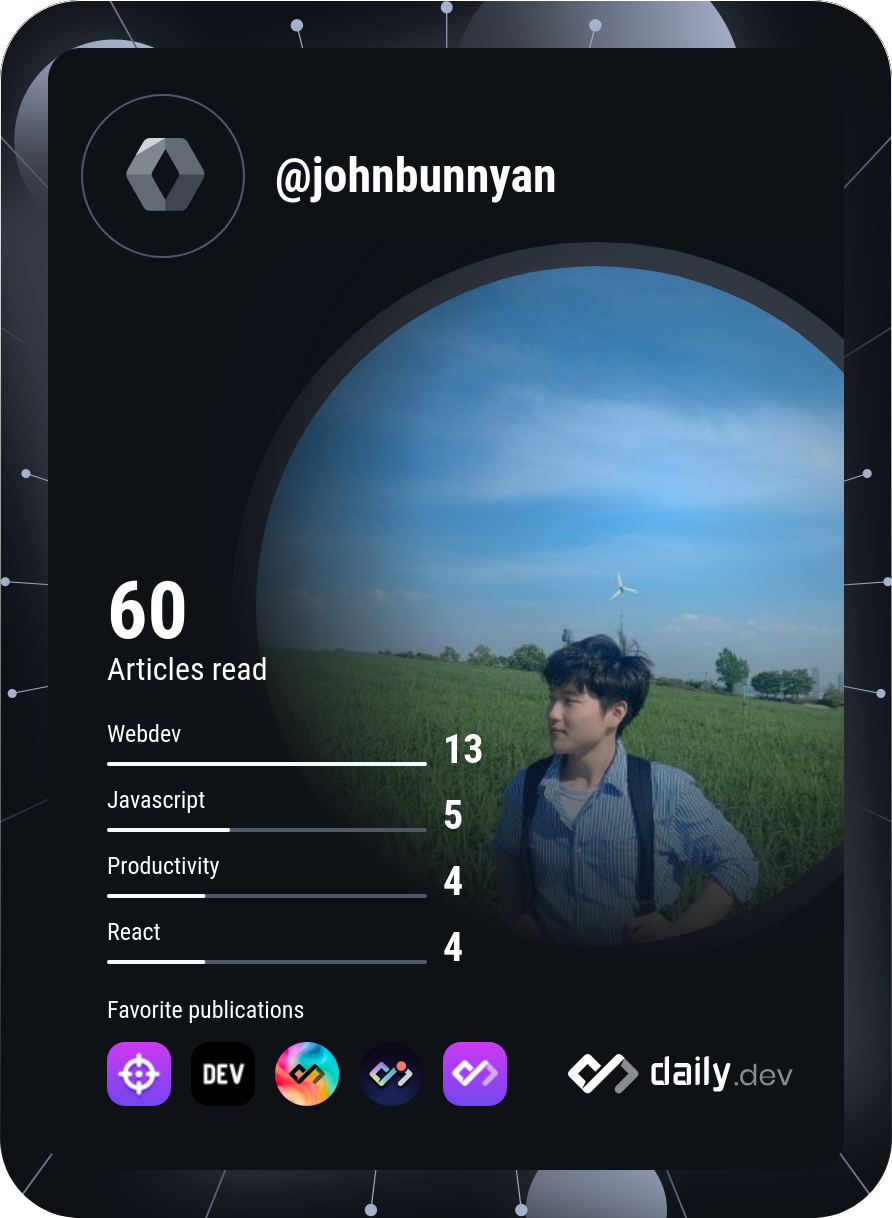 johnbunnyan's Dev Card