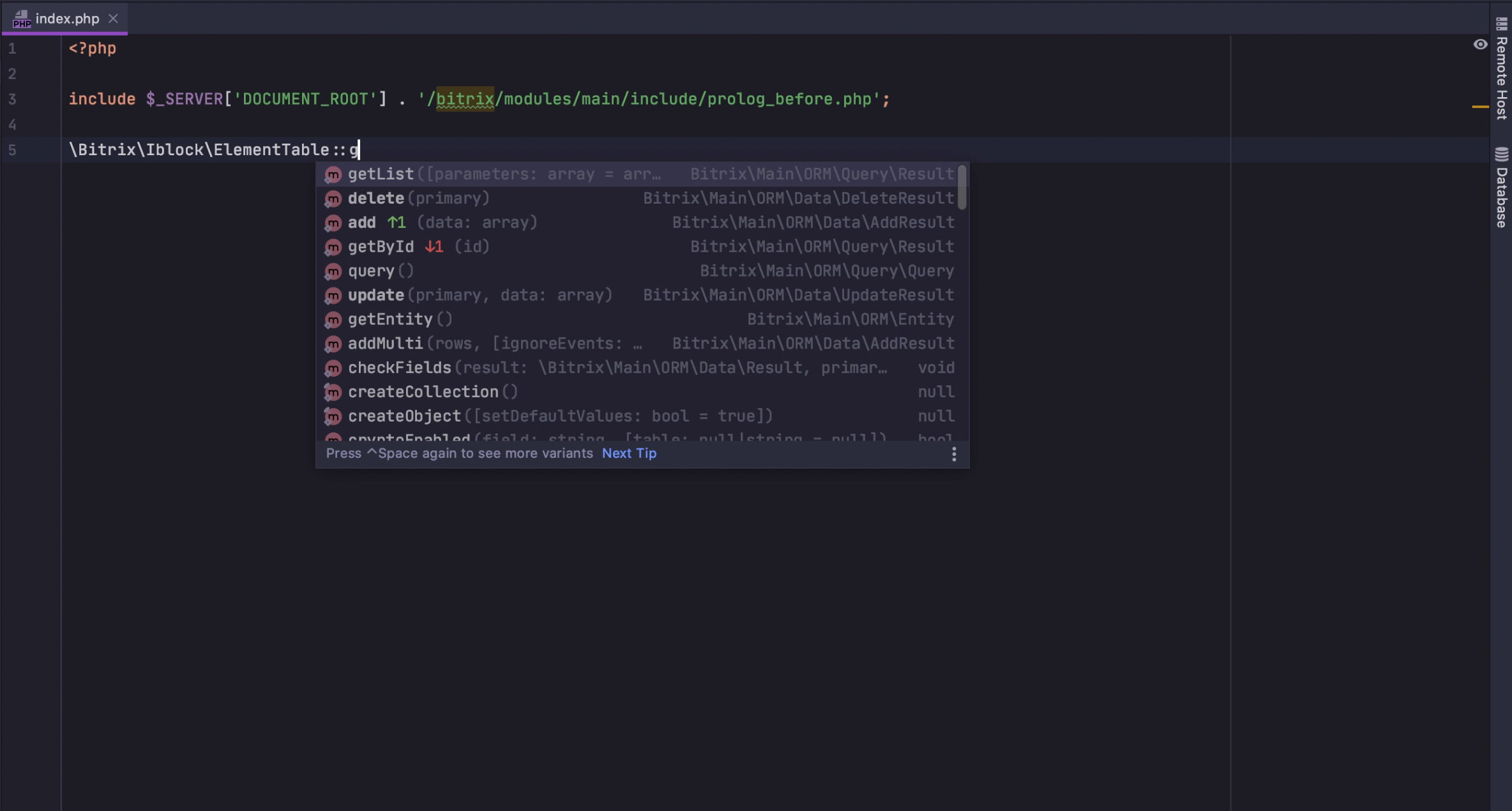 bitrix_idea phpstorm