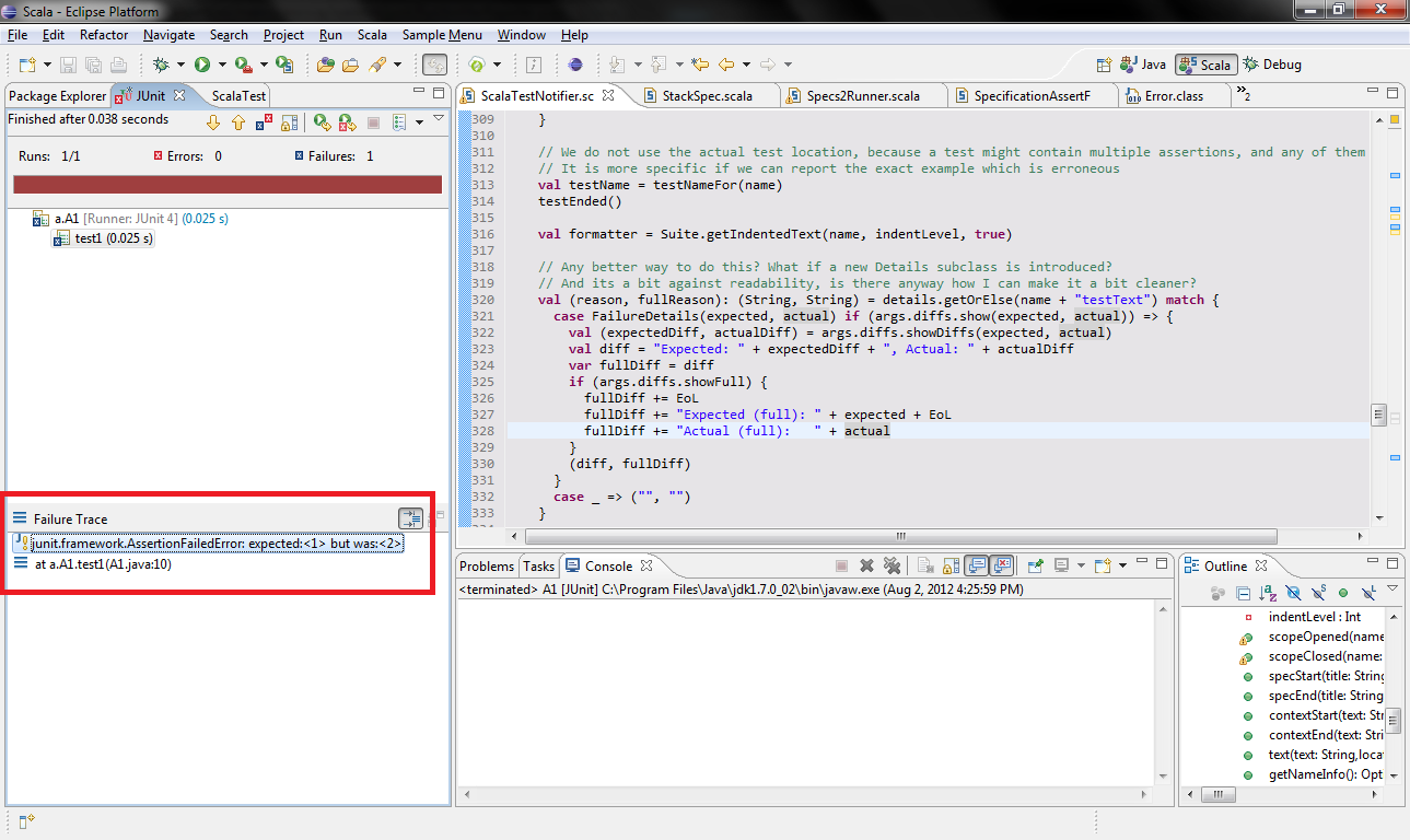 How JUnit View works