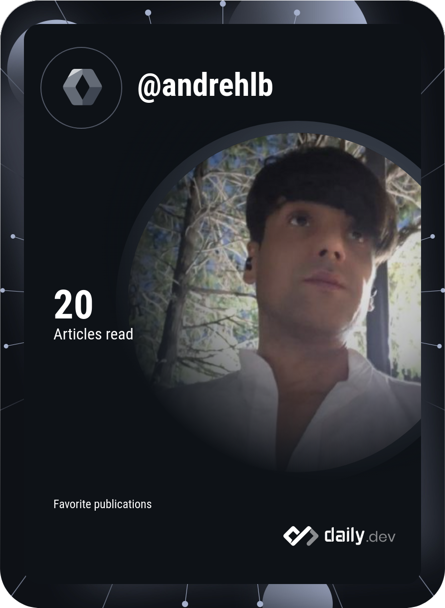 Andre Luiz Barbosa's Dev Card