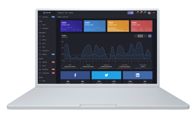 CoreUI Pro Bootstrap Admin Template