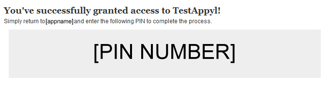 Your PIN number