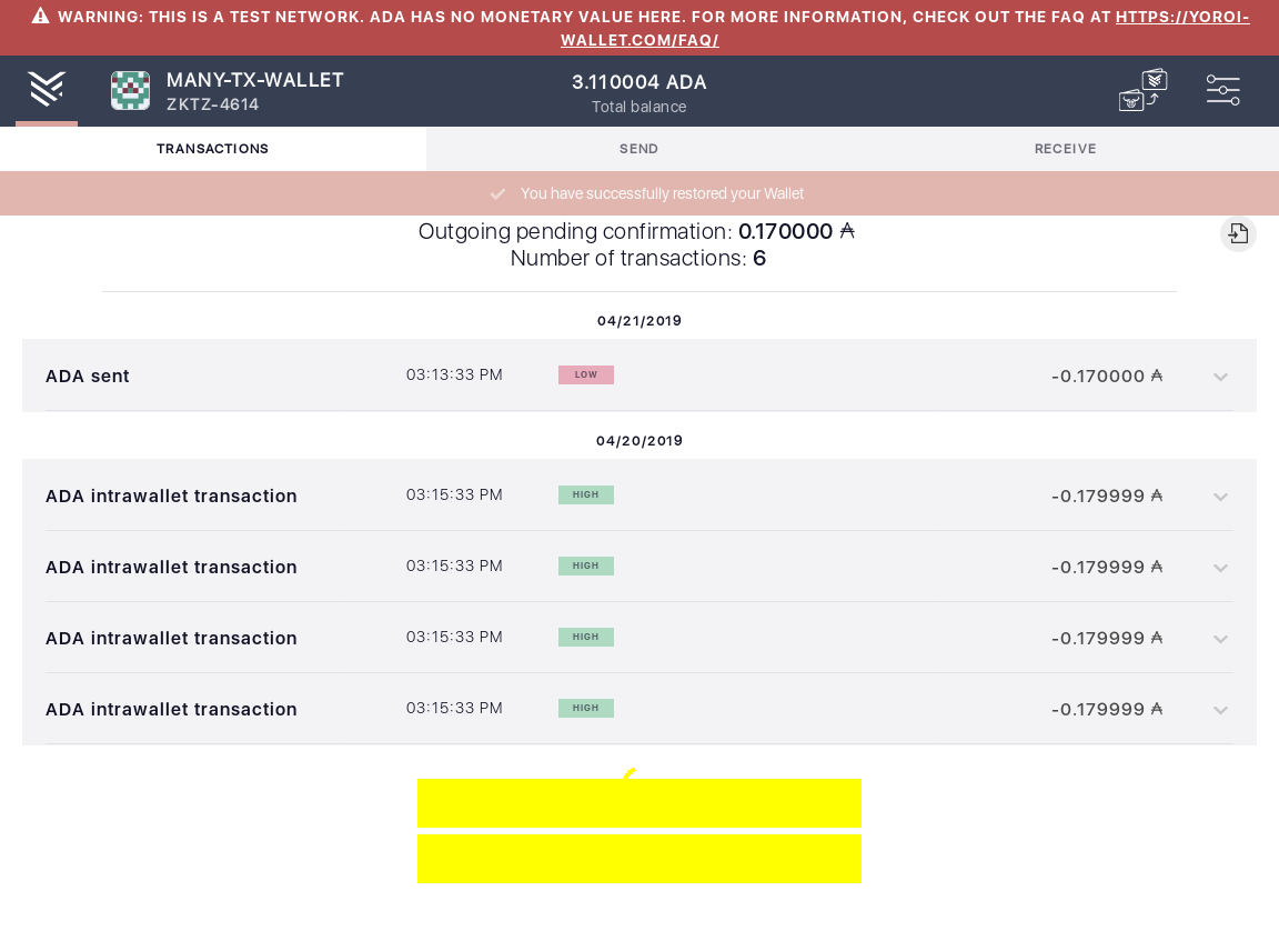 Open the tx history of a complex wallet IT103/4_41-I should see that the number of transactions is .png