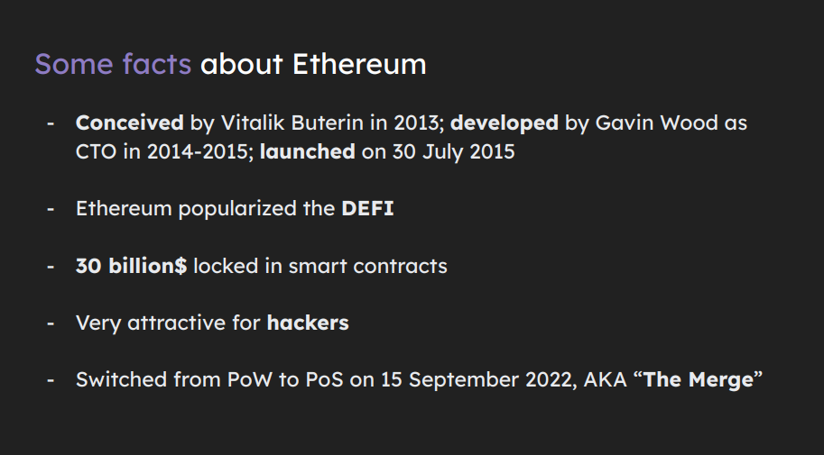 Facts About Ethereum