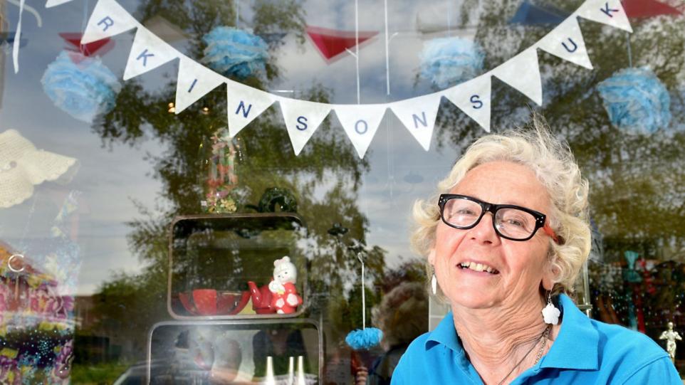 Vickie Cunnane outside her charity shop