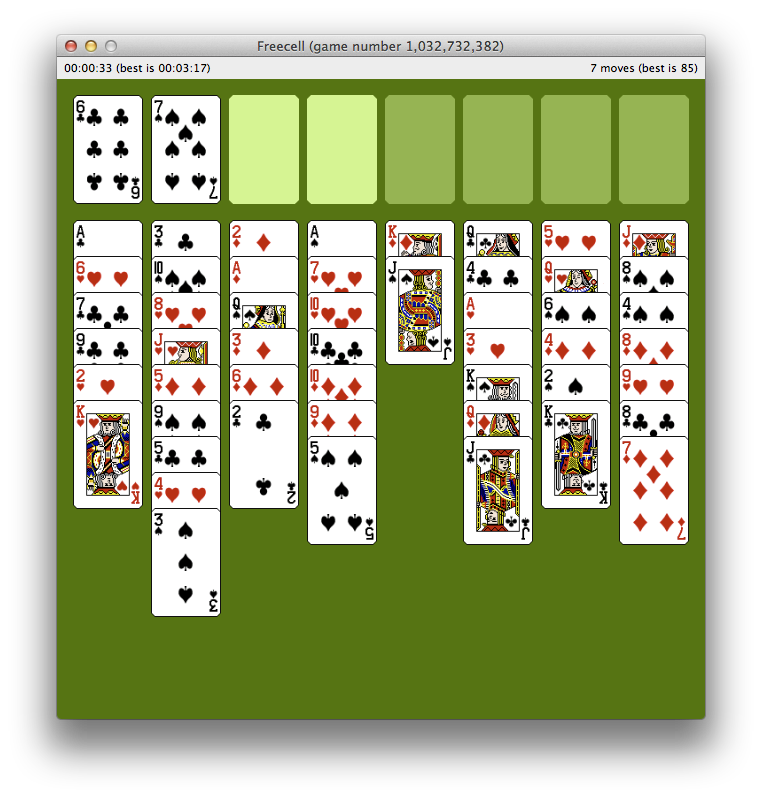 Screenshot of Freecell