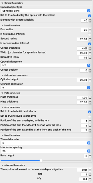 parameters