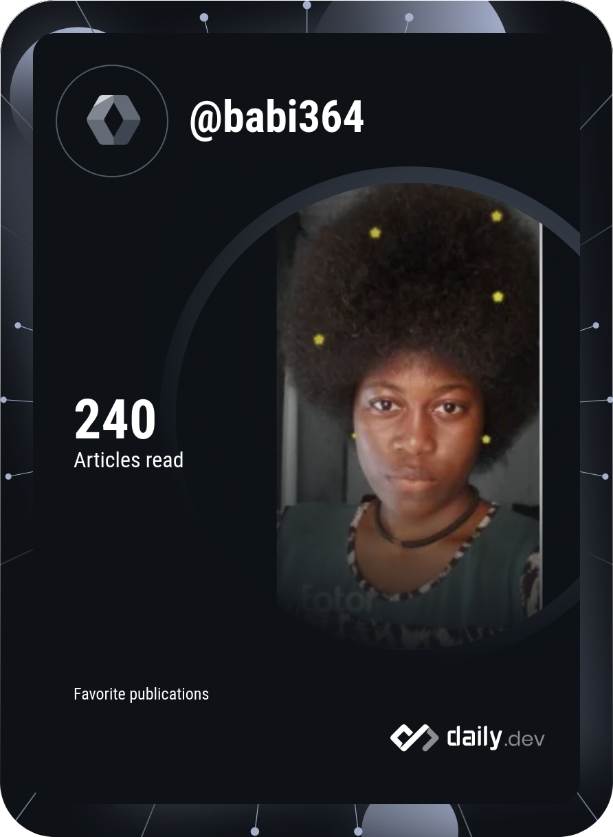 Babi B's Dev Card